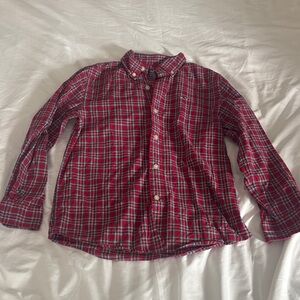 Vineyard Vines Kids Red Plaid Button-Down Shirt